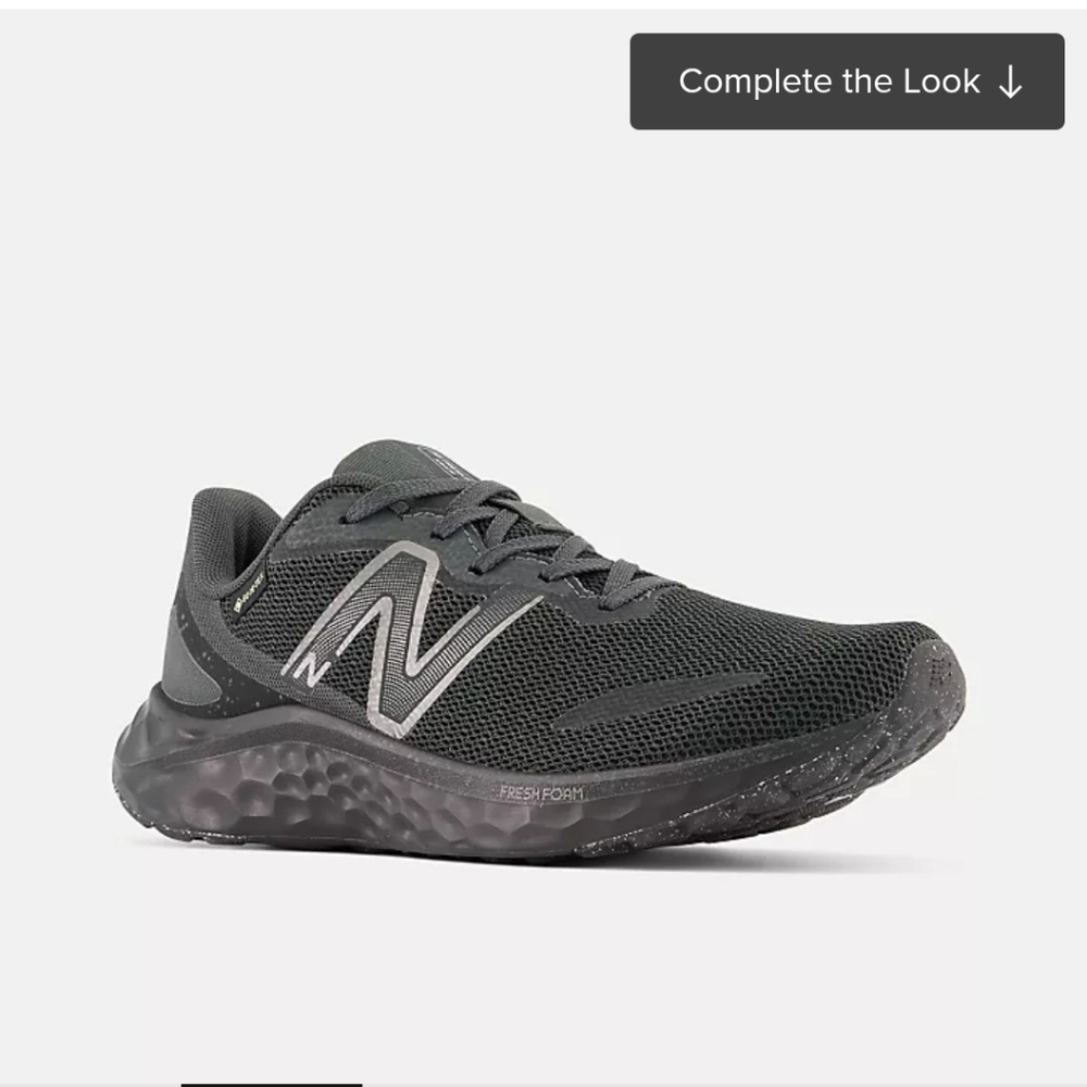 New Balance Black and Gray Fresh Foam Athletic Shoe - Picture 2 of 7